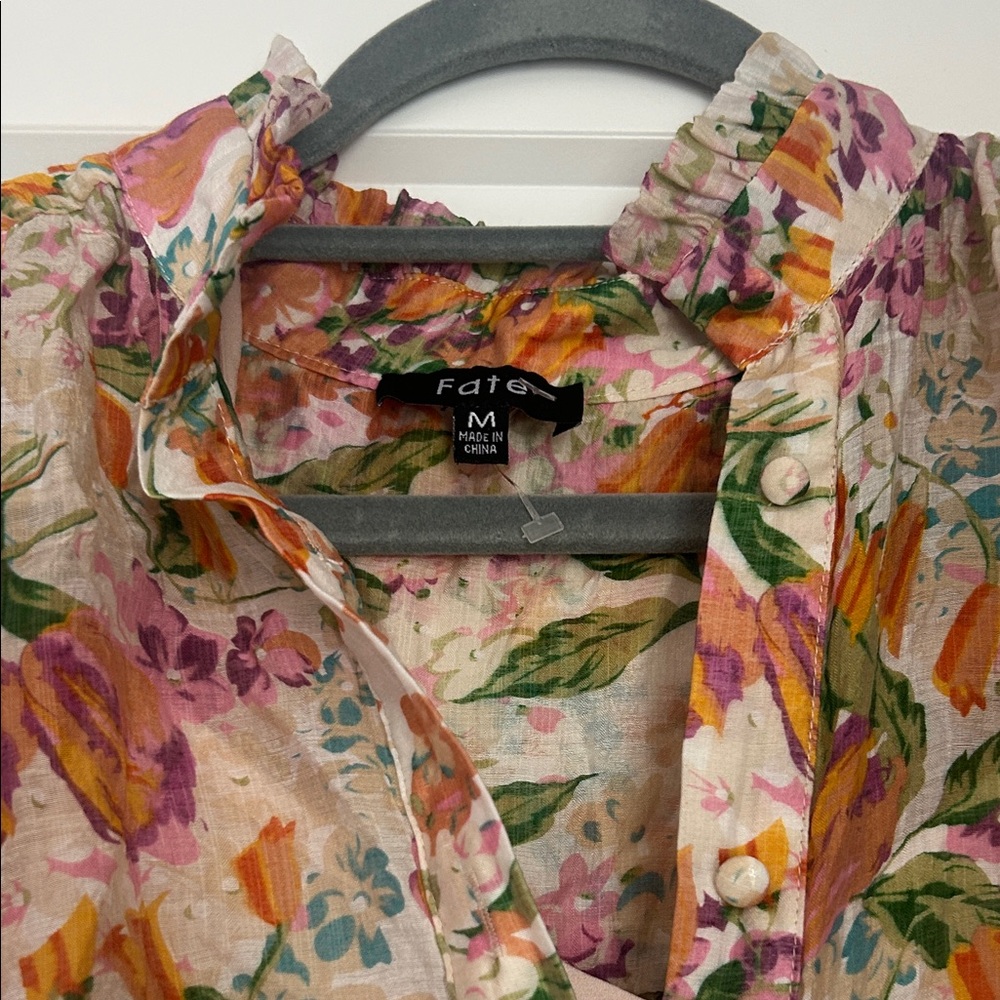 Fate: With Love Orange Floral Dress size M - Picture 4 of 8